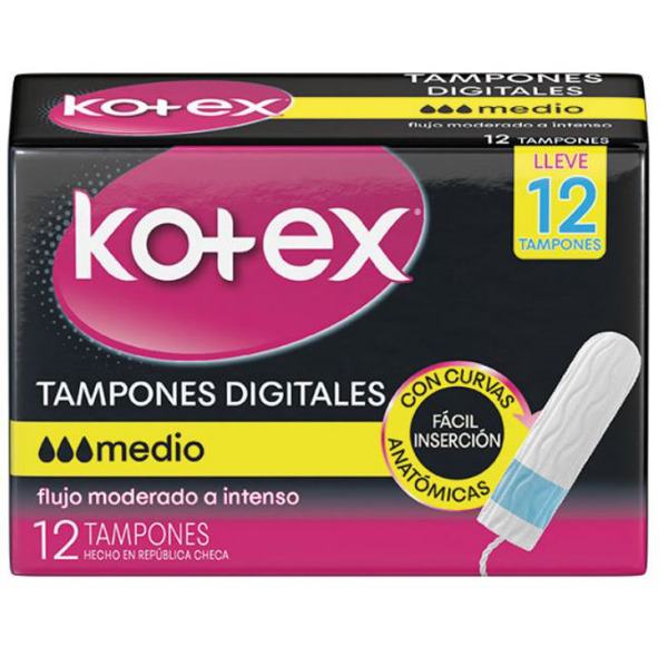 Imagen de KOTEX DIGITAL TAMPONES MEDIO [12 uni.]