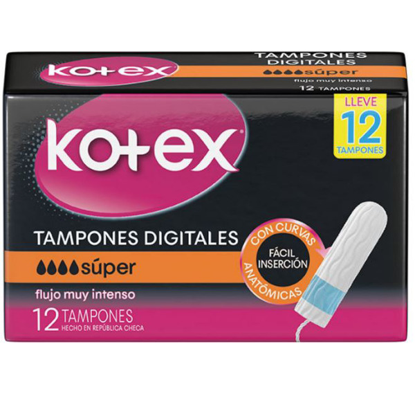 Imagen de KOTEX DIGITAL TAMPONES SUPER [12 uni.]