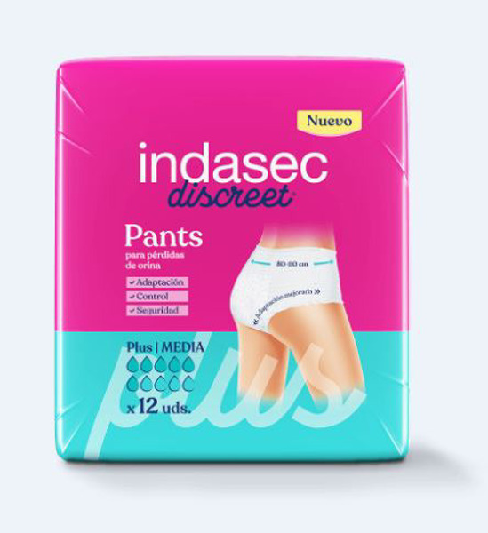 Imagen de INDASEC PANT'S PLUS M 1450ml / 80- 110 cm 12uni