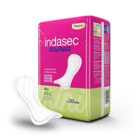 Imagen de INDASEC APOSITO MINI DISCREET ULTRAFINO 100 ml [20 uni.]