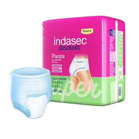 Imagen de INDASEC PANT'S SUPER M 1450ml/ 80-110ml 10 uni