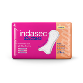 Imagen de INDASEC TOALLA MAXI DISCRET ULTRAFINO 800 ml 15 uni