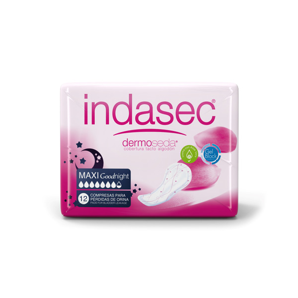 Imagen de INDASEC APOSITO MAXI GOODNIGHT 1000ml 12 uni