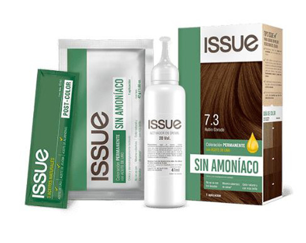 Imagen de ISSUE COLORACION KIT SIN AMONIACO RUBIO OSCURO 6 [47gr+47+15+1uni]