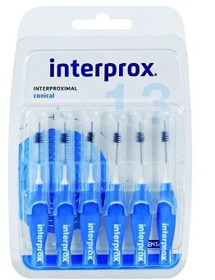 Imagen de INTERPROX 4G CONICAL AZUL BLISTER 1,3 mm [6 uni.]