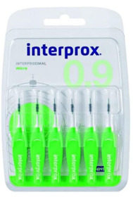 Imagen de INTERPROX 4G MICRO VERDE BLISTER 0,9 mm [6 uni.]