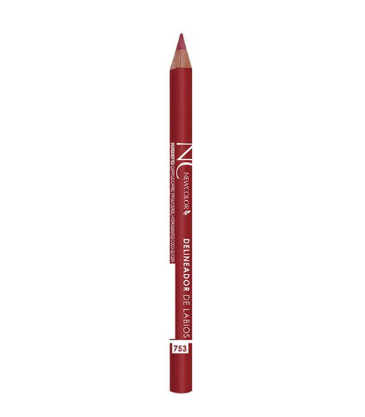 Imagen de NEWCOLOR DELINEADOR LABIOS ROJO 753 [1,2 gr]