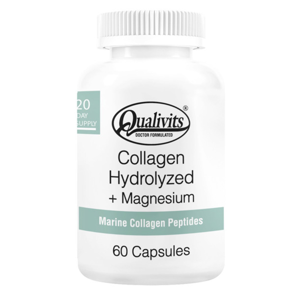 Imagen de QUALIVITS COLAGENO HIDROLIZADO + MAGNESIO 400+100mg [60 cap.]
