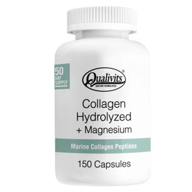 Imagen de QUALIVITS COLAGENO HIDROLIZADO + MAGNESIO 400+100mg [150 cap.]