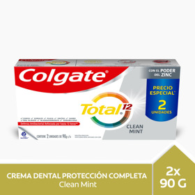 Imagen de COLGATE CR. TOTAL WHITENING PACK X2 25% [90+90gr]