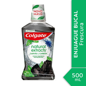 Imagen de COLGATE ENJUAGUE BUCAL NATURALS CARBON [500 ml]