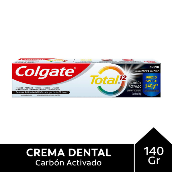 Imagen de COLGATE CR. TOTAL CHARCOAL [140 gr]