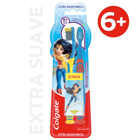 Imagen de COLGATE CEPILLO BATMAN & MUJER MARAVILLA PACK +6 años [2 uni.]