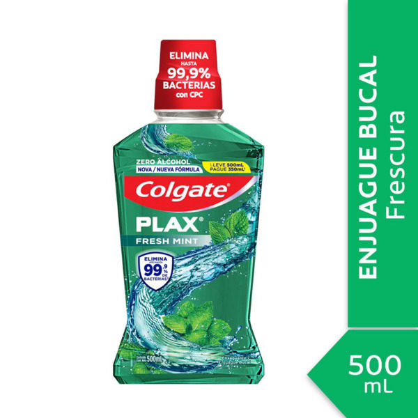 Imagen de COLGATE ENJUAGUE PLAX MENTA FRESCA [500 ml]