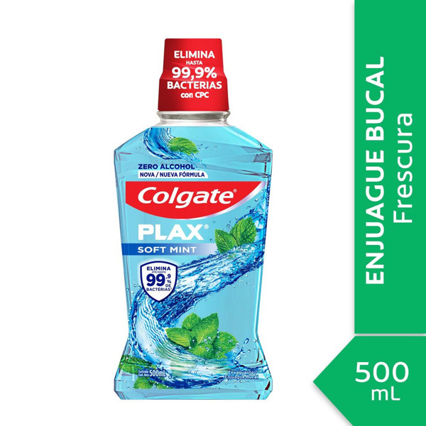 Imagen de COLGATE ENJUAGUE PLAX SOFT MINT SIN ALCOHOL [500 ml]