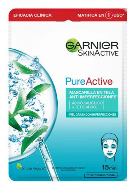 Imagen de GARNIER SKIN ACTIVE MASCARILLA ROSTRO ANTI ACNE [20 gr]