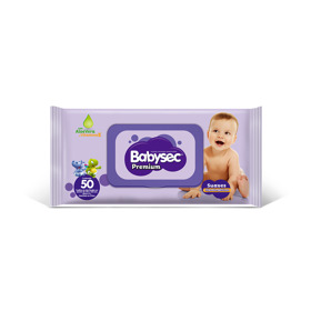 Imagen de BABYSEC TOALLITAS HUMEDAS PREMIUM Flowpack [50 uni.]