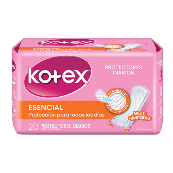 Imagen de KOTEX PROTECTORES ESENCIAL CLASSIC [20 uni.]