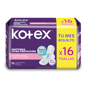 Imagen de KOTEX TOALLAS NOCTURNA ALAS [16 uni.]