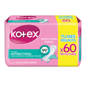 Imagen de KOTEX PROTECTORES ANTIBACTERIALES [60 uni.]