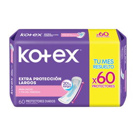 Imagen de KOTEX PROTECTORES LARGO RESPIRABLE [60 uni.]