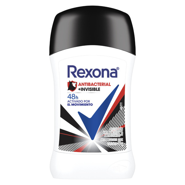 Imagen de REXONA BARRA ANTITR. ANTIBACTERIAL INVISIBLE FEMEMINO [50 gr]