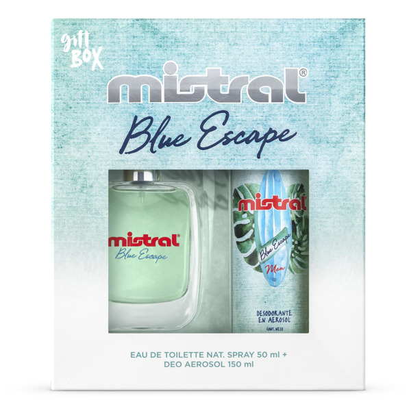 Imagen de MISTRAL EDT BLUE ESCAPE+DEO AERO PACK [50+150ml]