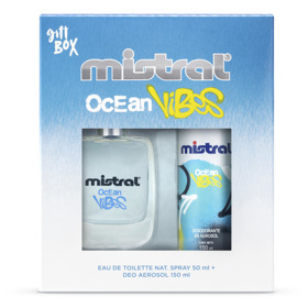 Imagen de MISTRAL EDT OCEAN VIBES+DEO AERO PACK [50+150ml]