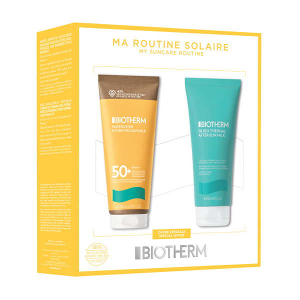 Imagen de BIOTHERM WATERLOVER HYDRATING SUN MILK+AFTER SUN COFRE 50 fps [200+200ml]