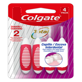 Imagen de COLGATE CEPILLO INTERDENTAL PACK 2 mm [4 uni.]