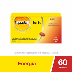 Imagen de Supradyn Multivitaminico a base de Vitaminas, Minerales y Oligoelementos x 60 Comprimidos Recubiertos