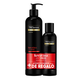 Imagen de TRESEMME SHAMPOO KERATINA ANTIFRIZZ + ACONDICONADOR [500+250ml]