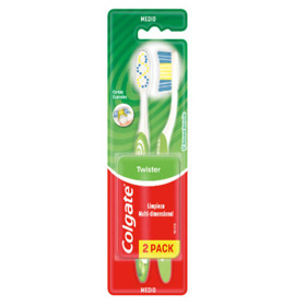 Imagen de COLGATE CEPILLO TWISTER FRESH MEDIO 2X1 [2 uni.]