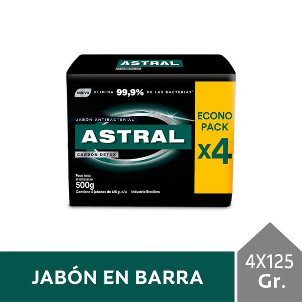 Imagen de PROTEX ASTRAL JABON CARBON DETOX PACK [4x125gr]