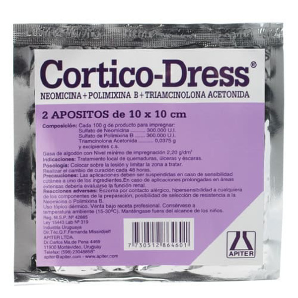 Imagen de CORTICO DRESS APOSITO SOBRE 10x10cm [2 uni.]