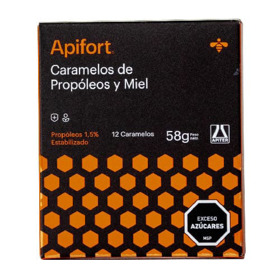 Imagen de APIFORT  APITER CARAMELOS PROPOLEO Y MIEL TRADICIONAL [12 uni.]