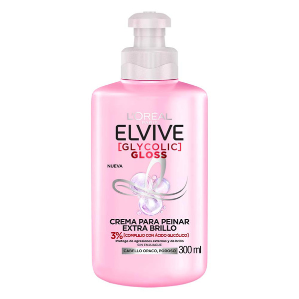 Imagen de ELVIVE CREMA PARA PEINAR GLYCOLIC GLOSS 300 ml