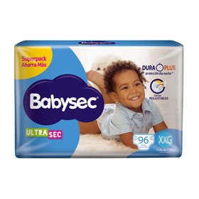 Imagen de BABYSEC ULTRA SUPER JUMBO PACK XXG [96 uni.]