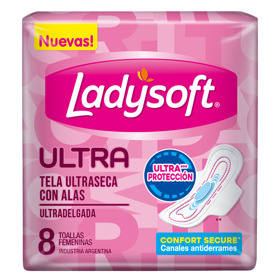 Imagen de LADYSOFT TOALLA ULTRADELGADA SECA [8 uni.]