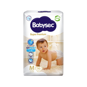 Imagen de BABYSEC SUPER PREMIUM HIPER PACK M [96 uni.]