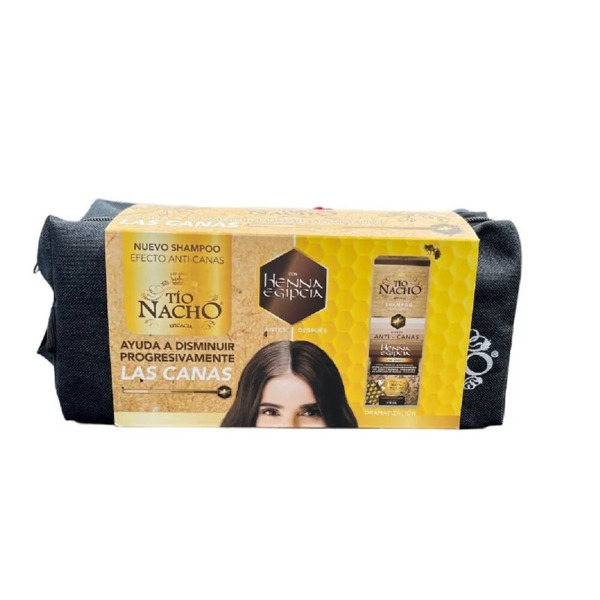 Imagen de TIO NACHO SHAMPOO ANTI CANAS+ACO PACK BOLSO [415+415ml]