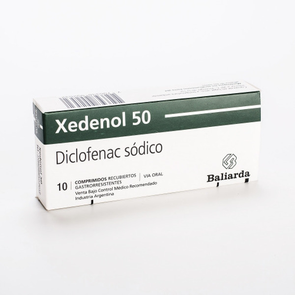 Imagen de XEDENOL  50 50 mg [10 comp.]