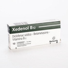 Imagen de XEDENOL B12 0.3mg+5000mcg+50mg [10 comp.]