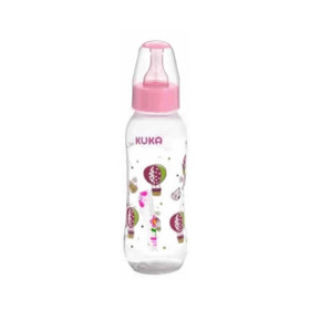 Imagen de KUKA MAMADERA NATURAL PLUS TETINA SILICONA ROSA [250 ml]