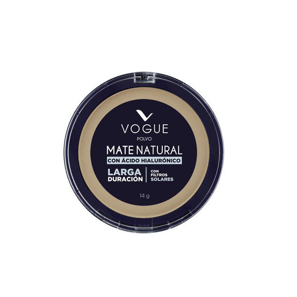 Imagen de VOGUE POLVO COMPACTO MATE NATURAL ARENA [14 gr]