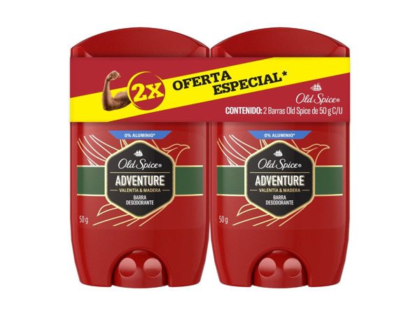 Imagen de OLD SPICE BARRA DEO ADVENTURE PACK [50+50gr]