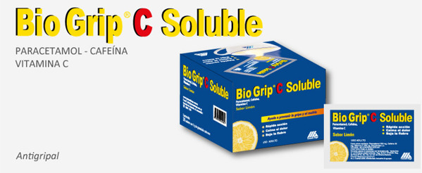 Imagen de BIO GRIP C  SOLUBLE 500+300+30mg [1 sob.]