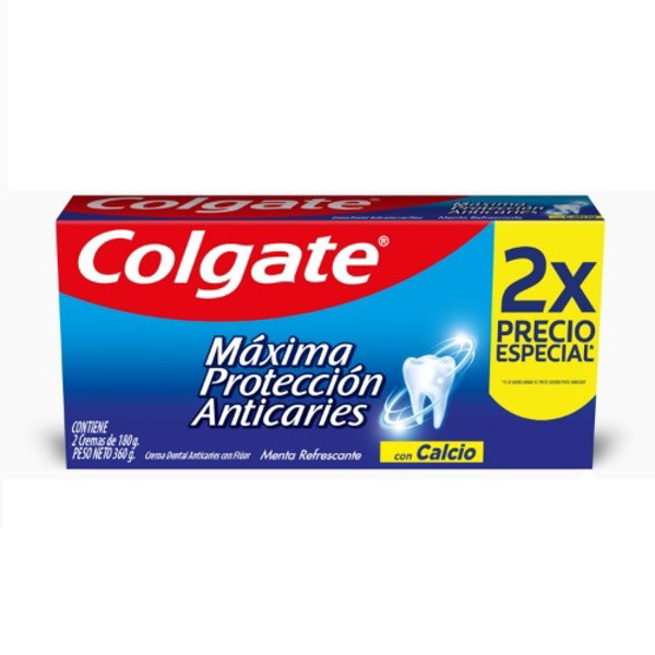 Imagen de COLGATE CR. MFP CALCIO PACK 2 uni. [360 gr]