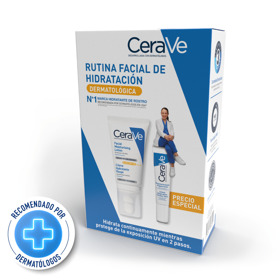 Imagen de CERAVE LOCION HIDRATANTE ROSTRO+REPARADORA OJOS PACK 30 fps [52+14ml]