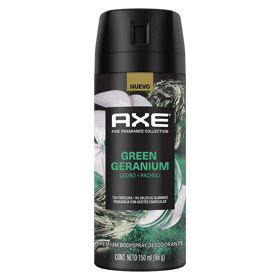 Imagen de AXE AERO DEO. GREEN GERANIUM [150 ml]